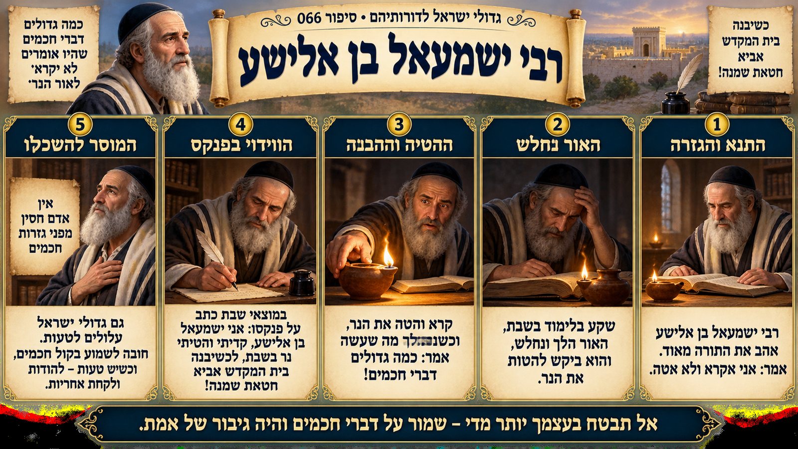 תמונת סיכום — רבי ישמעאל בן אלישע: רבי ישמעאל בן אלישע